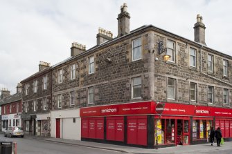 View of 2-10 Gallowgate, Rothesay, Bute, from SW