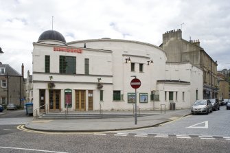 View of The Hippodrome, 10 Hope Street, Bo'ness, taken from the West. This photograph was taken as part of the Bo'ness Urban Survey to illustrate the character of the Town Centre Area of Townscape Character.