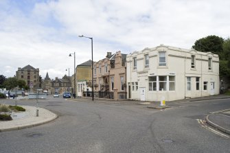 General street view towards 13-19 Seaview Place, Bo'ness, taken from the South-West. This photograph was taken as part of the Bo'ness Urban Survey to illustrate the character of the Town Centre Area of Townscape Character.