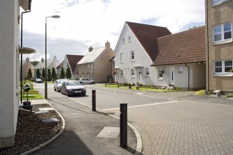 General street view showing 47-71 Hillside Grove, Bo'ness, taken from the North-West. This photograph was taken as part of the Bo'ness Urban Survey to illustrate the character of the Drum Area of Townscape Character.