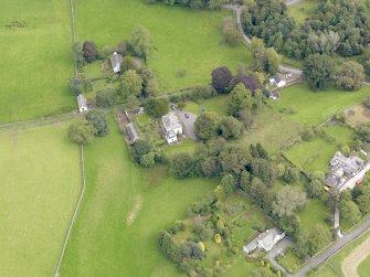 Oblique aerial view of Broomfield House, taken from the SSW.