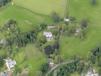 Oblique aerial view of Broomfield House, taken from the ESE.