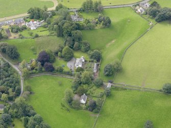 Oblique aerial view of Broomfield House, taken from the NNE.