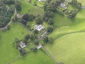 Oblique aerial view of Broomfield House, taken from the NNW.