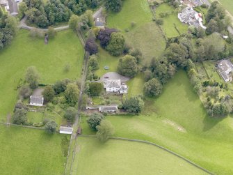 Oblique aerial view of Broomfield House, taken from the WNW.