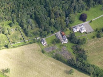 Oblique aerial view of Craigdarroch, taken from the SSW.