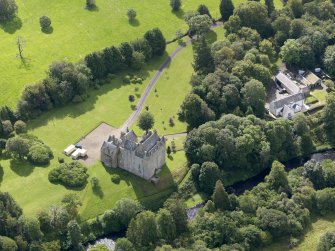 Oblique aerial view of Cassillis House and policies, taken from the N.