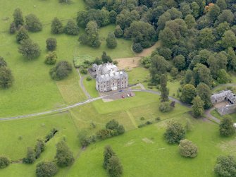Oblique aerial view of Kilkerran House, taken from the WNW.