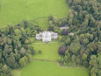 Oblique aerial view of Kirkdale House, taken from the SSE.