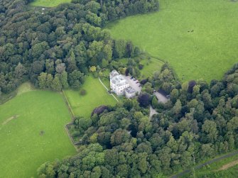 Oblique aerial view of Kirkdale House, taken from the ESE.