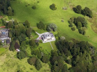 Oblique aerial view of Ardwall House, taken from the SSW.