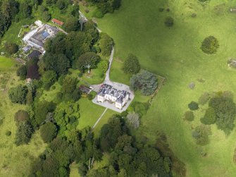 Oblique aerial view of Ardwall House, taken from the SSE.