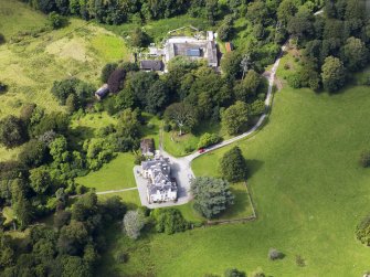 Oblique aerial view of Ardwall House, taken from the ESE.