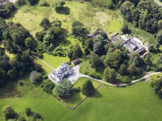 Oblique aerial view of Ardwall House, taken from the NE.