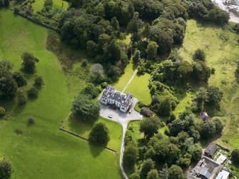 Oblique aerial view of Ardwall House, taken from the NNW.