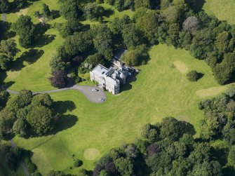 Oblique aerial view of Argrennan House, taken from the SE.