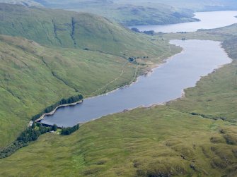 General oblique aerial view of Loch Arklet Reservoir, taken from the SW.