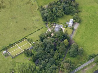 Oblique aerial view of Catter House, taken from the NE.