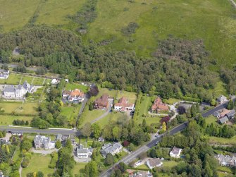 Oblique aerial view of Helensburgh, centred on the Hill House, taken from the S.