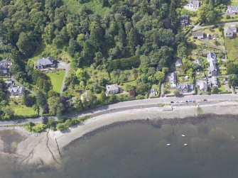 Oblique aerial view of Gareloch House, taken from the NE.