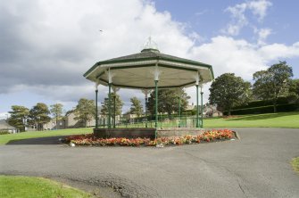 View of the bandstand in Glebe Park, Bo'ness, taken from the North-West. This photograph was taken as part of the Bo'ness Urban Survey to illustrate the character of the School Brae Area of Townscape Character.