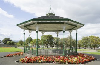 View of the bandstand in Glebe Park, Bo'ness, taken from the West. This photograph was taken as part of the Bo'ness Urban Survey to illustrate the character of the School Brae Area of Townscape Character.