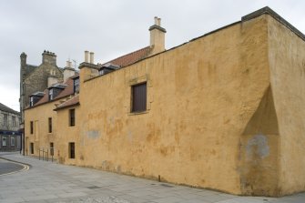 Street view showing 45-51 North Street (Dymock's Building), Bo'ness, taken from the East. This photograph was taken as part of the Bo'ness Urban Survey to illustrate the character of the Town Centre Area of Townscape Character.