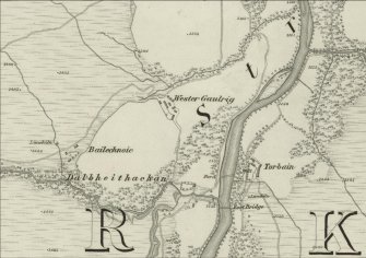 Wester Gaulrig and Bailechnoic as depicted on the 1st Edition of the OS 6-inch map (Banff-shire 1871, sheet lxiii)