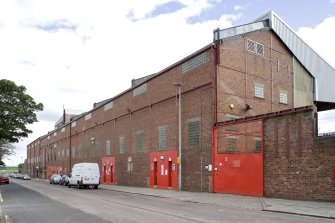 View of Main stand, taken from the north west on Pittodrie Street.