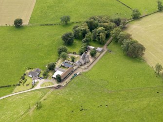 Oblique aerial view of Sornhill, taken from the NE.