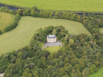 Oblique aerial view of Fairlie House, taken from the S.