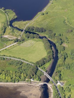 General oblique aerial view of Inveraray Castle New Bridge and Garron Bridge, taken from the S.
