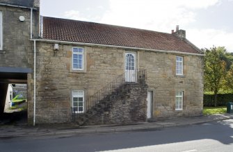 View of 101 and 103 Corbiehall, Bo'ness, taken from the North-West. This photograph was taken as part of the Bo'ness Urban Survey to illustrate the character of the Corbiehall and Snab Area of Townscape Character.
