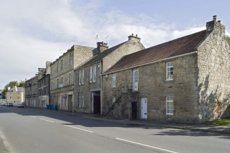 General street view showing the Southern side of Corbiehall (Nos 65-103), Bo'ness, taken from the North-West. This photograph was taken as part of the Bo'ness Urban Survey to illustrate the character of the Corbiehall and Snab Area of Townscape Character.