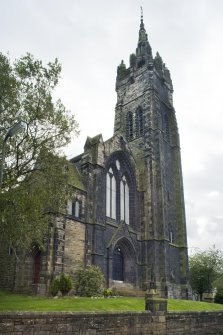 View of Craigmailen United Free Church, Braehead, Bo'ness, taken from the North-East. This photograph was taken as part of the Bo'ness Urban Survey to illustrate the character of Braehead and The Knowe Area of Townscape Character.