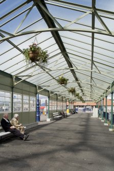 General view of former Cabbies' Shelter, West Pier, Rothesay, Bute, from S