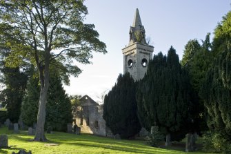 View of Carriden Old Church, Carriden Brae, Bo'ness, taken from the South-East. This photograph was taken as part of the Bo'ness Urban Survey to illustrate the character of Bridgeness and Carriden Area of Townscape Character.