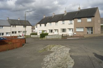 View of 2-12 Livingstone Drive, Bo'ness, taken from the South-West. This photograph was taken as part of the Bo'ness Urban Survey to illustrate the character of Deanfield Area of Townscape Character.