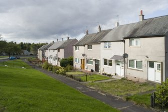 View of terraced housing to Dean Road, Bo'ness, taken from the South-East. This photograph was taken as part of the Bo'ness Urban Survey to illustrate the character of Deanfield Area of Townscape Character.