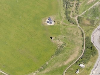 Oblique aerial view of Logan Windmill, taken from the SE.
