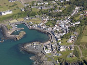 General oblique aerial view of Portpatrick Harbour, taken from the SSE.