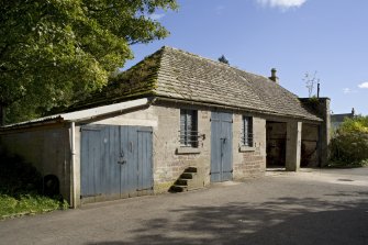 Coach house and stable from north west.