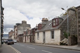 General view of 19-29 Bishop Street, Rothesay, Bute, from S