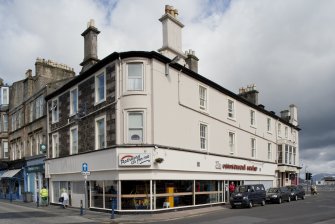 General view of Esplanade Hotel, 2, 4 and 6 High Street, Rothesay, Bute, from SE