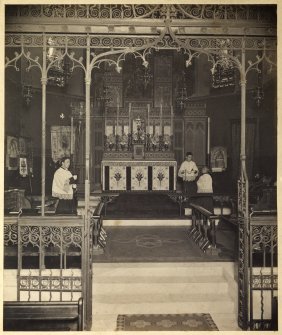 Detail of chancel and High Altar c.1906