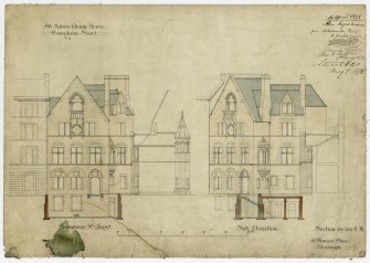 Elevations of Clergy House signed as a contract drawing 16 April 1878 by Alex Angus mason (Unsigned but from Anderson Office)