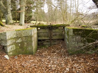 Brigton lade entrance sluice gate from lade side.