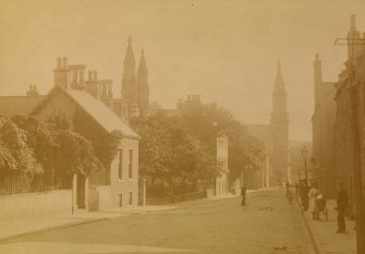 General view. 
Titled: 'High St., Banff'.
PHOTOGRAPH ALBUM No.11: KIRSTY'S BANFF ALBUM.