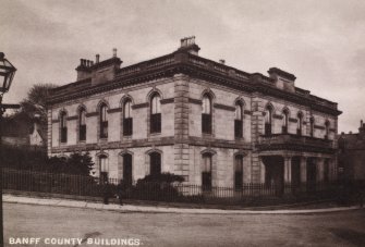 General view. Insc:'Banff County Buildings'.
PHOTOGRAPH ALBUM NO:11 KIRSTY'S BANFF ALBUM
