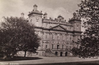 Duff House. General view of front of building.
Titled 'Duff House'.
PHOTOGRAPH ALBUM NO:11 KIRSTY'S BANFF ALBUM
